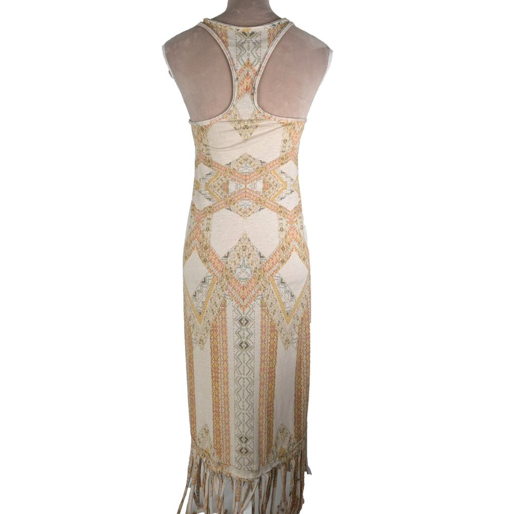 We The Free Mauna Loa Fringe Maxi Dress Sz XS Aztec Coachella Festival Cowgirl - Picture 4 of 12